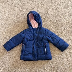 Amazon Essentials Kids Puffer Jacket - Blue and Pink